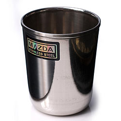 【送料無料・8個セット】チリチリと音が鳴る!! ステンレスのチャイカップ [直径6.2cm×高さ6.8cm] - サブ3