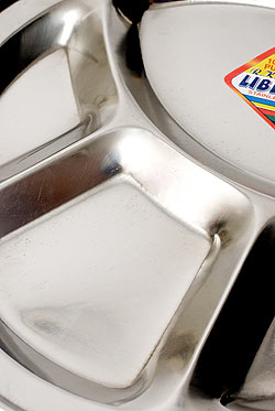 【6個セット】分割カレー丸皿【約26.5cm】 - サブ3