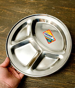 【6個セット】分割カレー丸皿【約26.5cm】 - サブ5