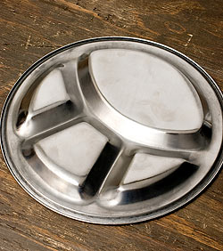 【送料無料・7個セット】分割カレー丸皿 【24cm】 - サブ4