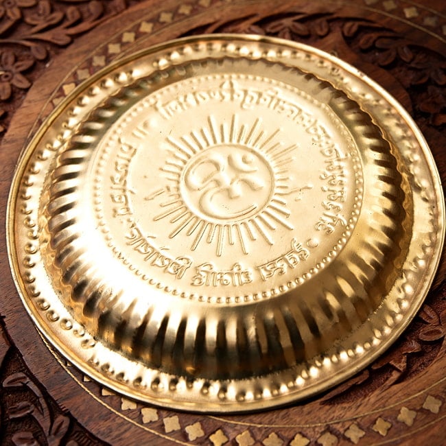 【送料無料・7個セット】【祭壇用】オーンの礼拝皿　【直径：約17cm】 5 - 裏面の様子です。