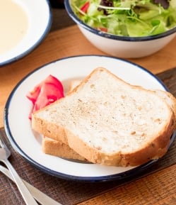 【送料無料・4個セット】印度琺瑯 アンティーク調のホーロー トーストプレート - 20cm - サブ2