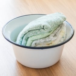 【送料無料・2個セット】印度琺瑯 アンティーク調のホーロー 多目的ボウル - 外径25cm程度 - サブ2