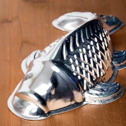 【送料無料・3個セット】縁起の良い鯉 魚の形をしたアルミニウム製 お菓子の型 - 26cm - サブ5