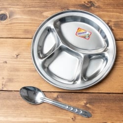 【送料無料・8個セット】小さい分割カレー丸皿 【21cm】 - サブ2