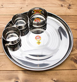 【送料無料・3個セット】カレー大皿 [約32.5cm]-重ね収納ができるタイプ - サブ4