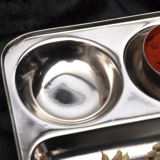 【送料無料・4個セット】3分割ランチプレート 【四角】26cm x 22cm 3 - アップにしてみました