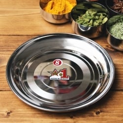 【9個セット】カレー皿 No.8 [約18cm]-重ね収納ができるタイプ - サブ2