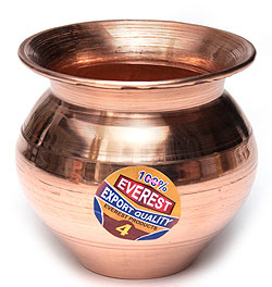 【5個セット】インドの水さし【銅】[高さ約8.1cm] 約300ml - サブ4