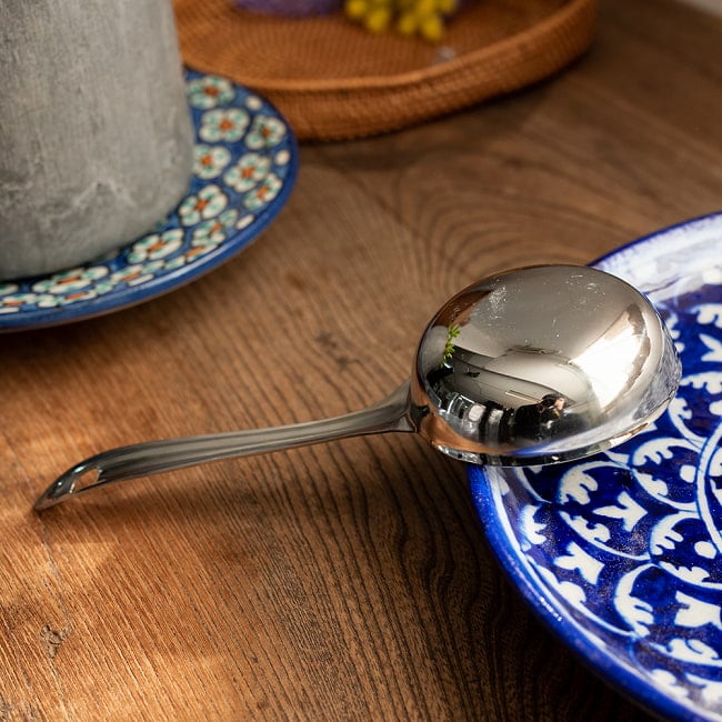 【3個セット】ドーサ用レードル 6 - 横からの写真です