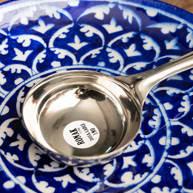 【6個セット】ドーサ用レードル 3 - 上質なステンレスを用いた滑らかな仕上がりです。