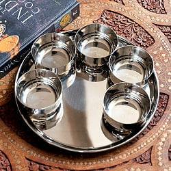 【ターリーセット】カレー大皿1枚とカレー小皿5枚セット