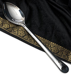 【12個セット】【インドの特大スプーン】ライスの取り分け等へ サーバー用スプーン　[37cm] - サブ4