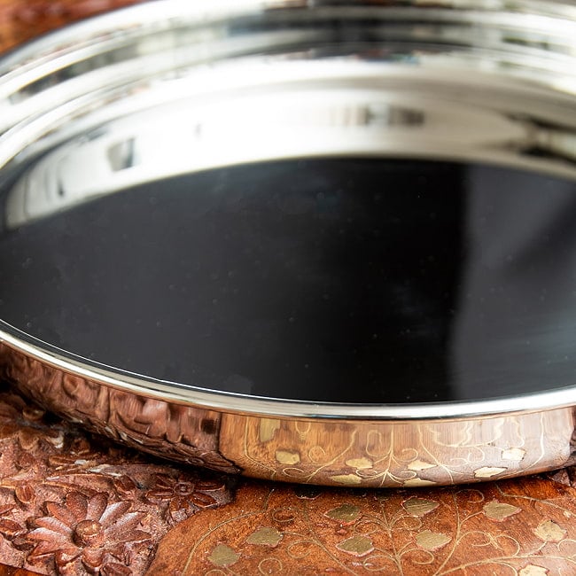 【6個セット】カレー大皿 [28cm]-重ね収納ができるタイプ 4 - 滑らかな仕上がりの内側です。洗い物が楽になりますね。