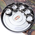 【ターリーセット】カレー大皿 [31cm]×カレー小皿(約7.5cm×約4cm）×5点の商品写真