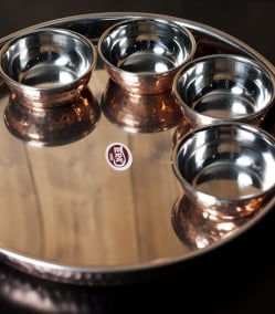 ロイヤルターリーセット クアトロ（高級カレー大皿1枚と高級カレー小皿4枚のセット） - サブ2