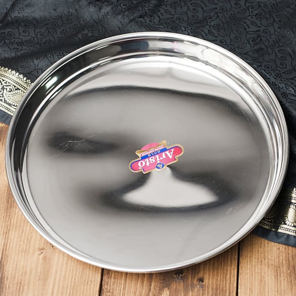 カレー皿セット[カレー大皿と重ねられる小皿2枚のセット] 2 - カレー大皿 [30.5cm]-重ね収納ができるタイプの写真です