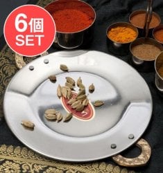 【6個セット】タヴァ槌目仕上げ　チャパティやローティ用のフライパン（直径：18cm程度）の画像