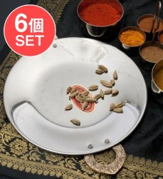 【6個セット】タヴァ槌目仕上げ チャパティやローティ用のフライパン(直径:20cm)