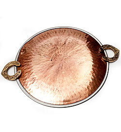 【6個セット】タヴァ槌目仕上げ　チャパティやローティ用のフライパン（直径：24cm） - サブ5