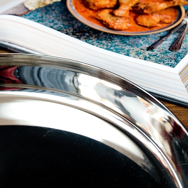 【4個セット】カレー大皿 [27.5cm]-重ね収納ができるタイプ 4 - 縁の写真です