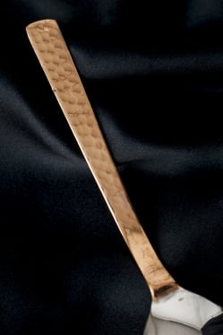 【3個セット】銅装飾槌目仕上げティースプーン - サブ5