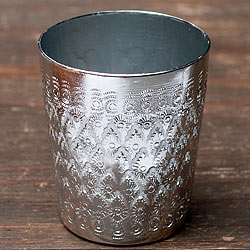 【自由に選べる6個セット】タイの飾りつきエンボス・アルミコップ（直径：7cm ） - サブ2