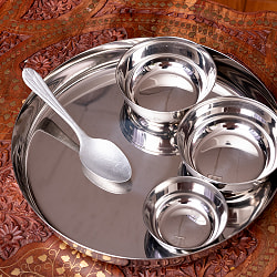 ミニマムターリーセット[カレー大皿と小皿3枚のセット] - サブ5