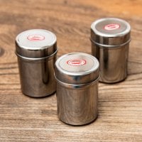 【3個セット】ステンレスのマサラケース・小物入れ[約6.2cm×4.5cm]