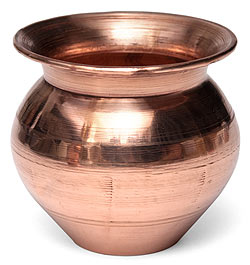 【3個セット】インドの水さし【銅】[高さ約8.1cm] 約300ml - サブ2