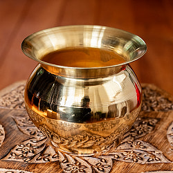 【3個セット】インドの水差し ブラス製 [高さ9cm] - サブ2