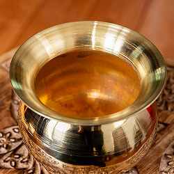 【3個セット】インドの水差し ブラス製 [高さ9cm] - サブ5