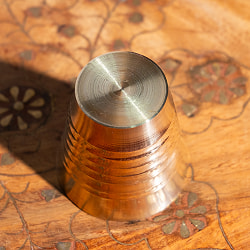 【3個セット】インドの礼拝用 ブラス製 プージャグラス カップ[約5cm] - サブ4