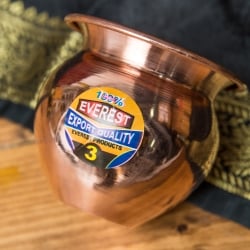 【3個セット】インドの水さし【銅】[高さ約7cm] 約200ml - サブ3