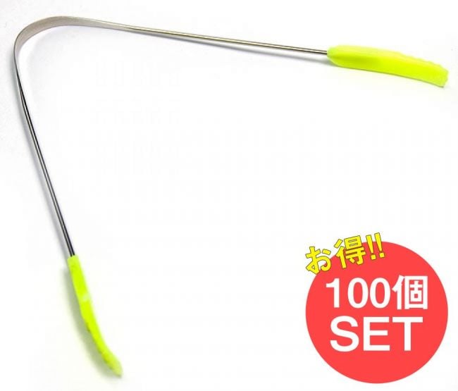 【100個セット】舌の掃除機　タン スクレーパー【もち手つき】の写真セット,ヨガ,アーユルヴェーダ,舌,タンスクレーパー,掃除,タングスクレーパー