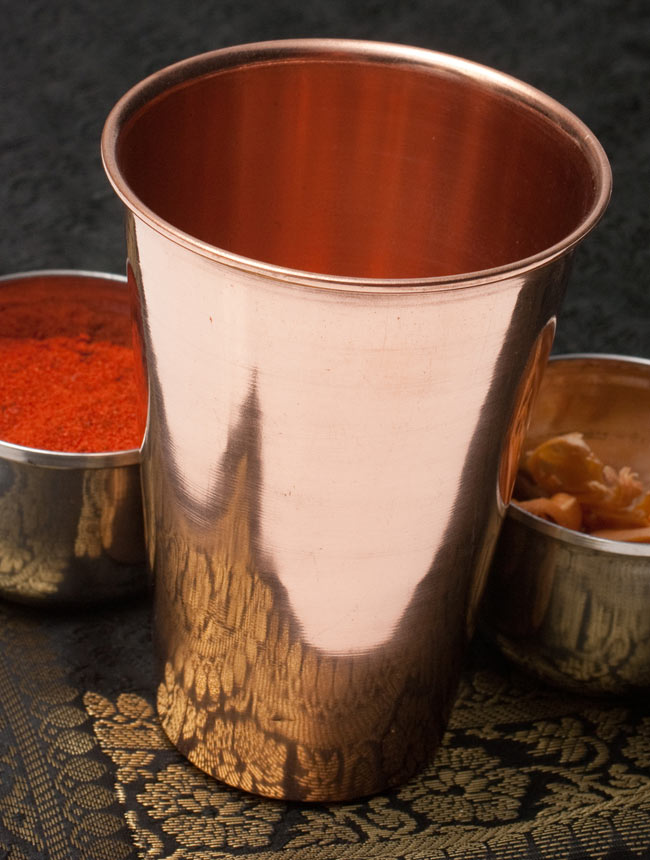 【3個セット】【祭壇用】銅製ラッシーグラス　【高さ：約12cm】 - サブ2