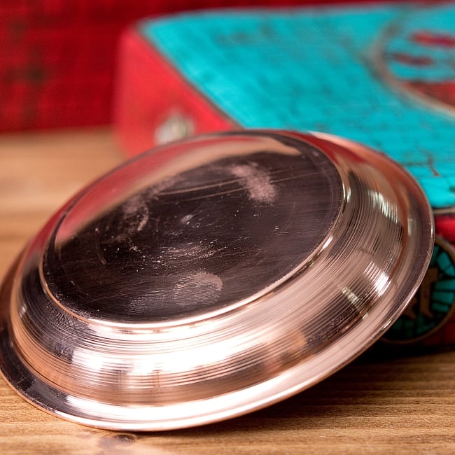 【3個セット】銅仕上げカトリ（小皿）　【直径：約6.7cm】 5 - 別の角度からの写真です