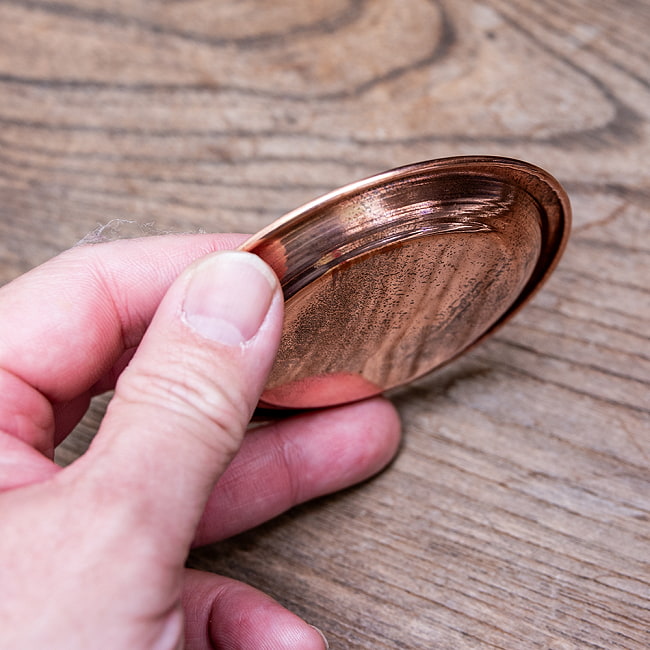 【6個セット】銅仕上げカトリ（小皿）　【直径：約8cm】 5 - 縁のぶぶんをみてみました。