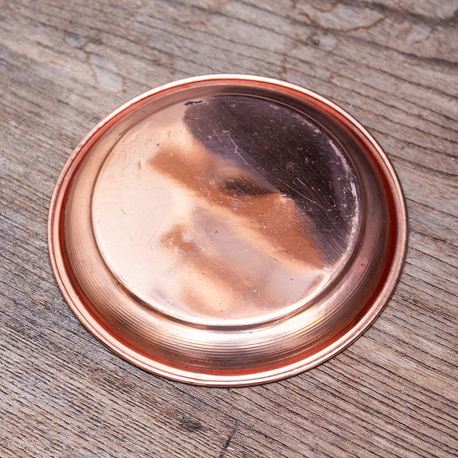 【6個セット】銅仕上げカトリ（小皿）　【直径：約10.5cm】 6 - 裏面の様子です。