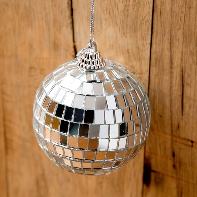 【9個セット】手のひらサイズのミラーボール パーティーなどの装飾へ[70mm] 6 - 拡大写真です