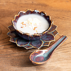 【お得なSET】エスニック気分を盛り上げる　ロータスシリーズ　スープセットSサイズ　Blue - サブ5