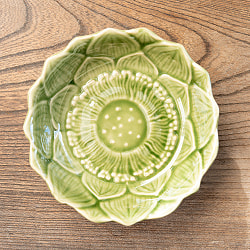 【お得なSET】エスニック気分を盛り上げる　ロータスシリーズ　ボウル4点セット　Yellow green - サブ2