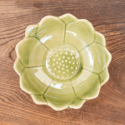 【お得なSET】エスニック気分を盛り上げる　ロータスシリーズ　ボウル4点セット　Yellow green - サブ3