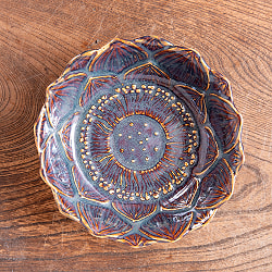 【お得なSET】エスニック気分を盛り上げる　ロータスシリーズ　ボウル4点セット　Sky purple - サブ3