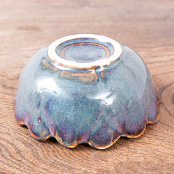 エスニック気分を盛り上げる　ロータスボウル　10cm　Sky purple - サブ5