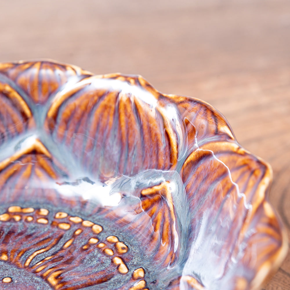 【お得なSET】エスニック気分を盛り上げる ロータスシリーズ スープセットMサイズ Sky purple4枚目の説明写真です