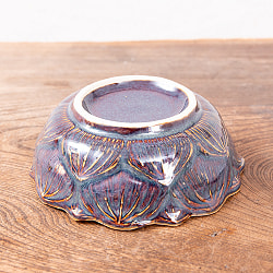 エスニック気分を盛り上げる　ロータスボウル　14cm　Sky purple - サブ4