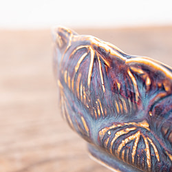 エスニック気分を盛り上げる　ロータスボウル　14cm　Sky purple - サブ5