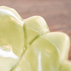 エスニック気分を盛り上げる　ロータスボウル　17cm　Yellow green - サブ5