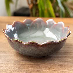 エスニック気分を盛り上げる　ロータスボウル　17cm　Sky purple - サブ3